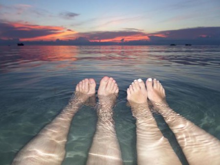 Bjorn waar zijn jouw gelakte teennagels?